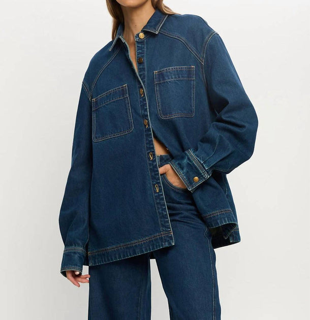 KIVARI Evie Denim Shirt Blue Medium 2