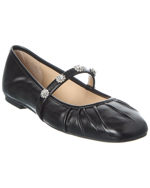 Stuart Weitzman Justina Mary Jane Flat Black US 8.5 2