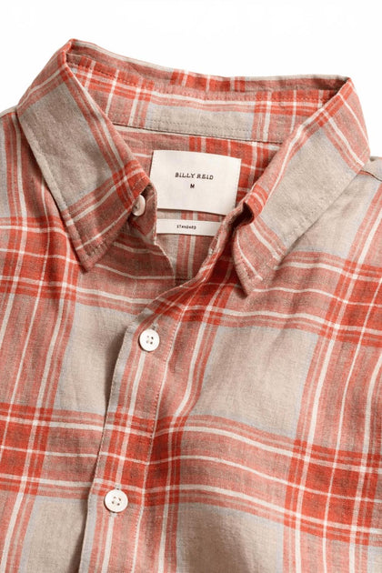 Billy Reid Wilson Linen Shirt Beige Small 4