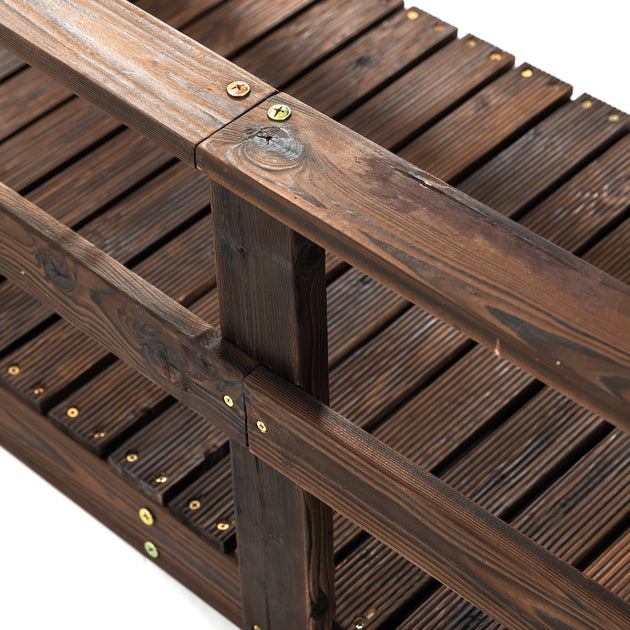 Streamdale Wooden Garden Bridge Brown 4