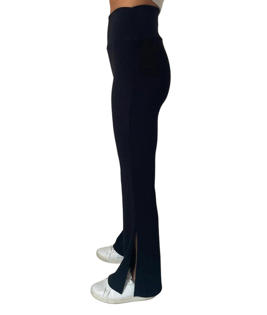 SIX/FIFTY Anywhere High Rise Slit Pant Black Small 3