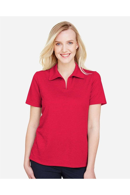 Devon & Jones CrownLux Performance Melange Polo Pink XXLarge 4