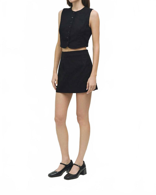 MOD REF Silvy Mini Skirt Black Medium 4