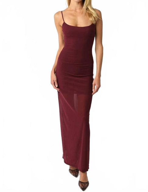 OLIVACEOUS Noelle Maxi Dress Red Large 2