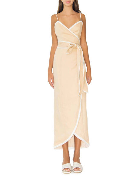 AZULU Vitoria Midikleid Beige XXSmall 2