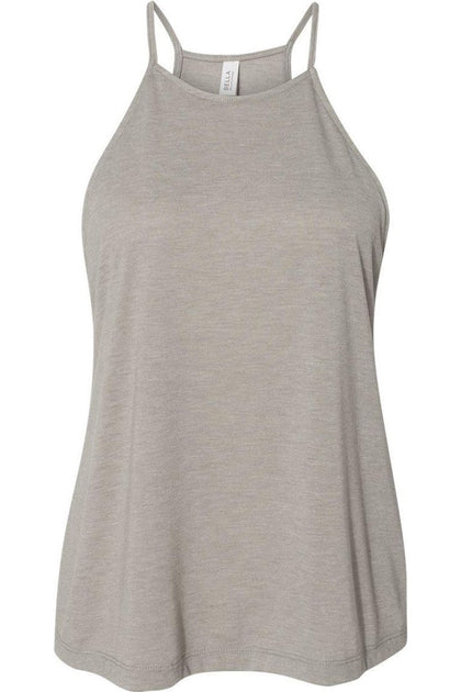 BELLA + CANVAS Flowy High-Neck Tank Grey Large 2
