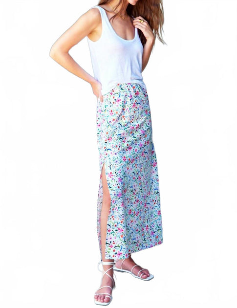 Finley Slim Whimsy Floral Maxi Skirt Multi XXSmall 3