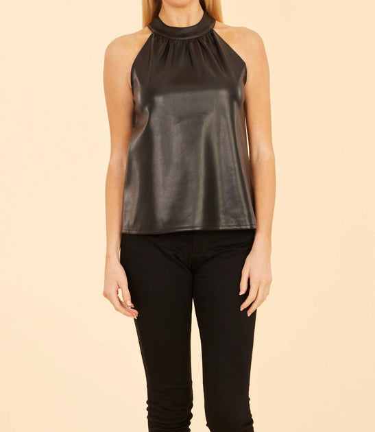 Dolce Cabo Hashi Halter Top Black Small 2