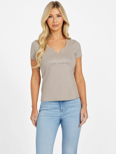 Guess Factory Eco Kiara Logo Tee Red XL 2