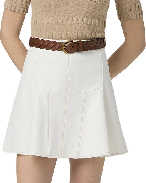 Paige Adaline Mini Skirt White US 14 2