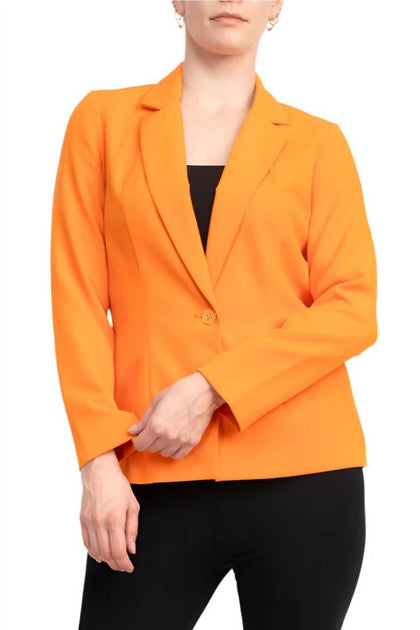 Nanette Lepore Nolita Stretch Blazer Orange US 6 3