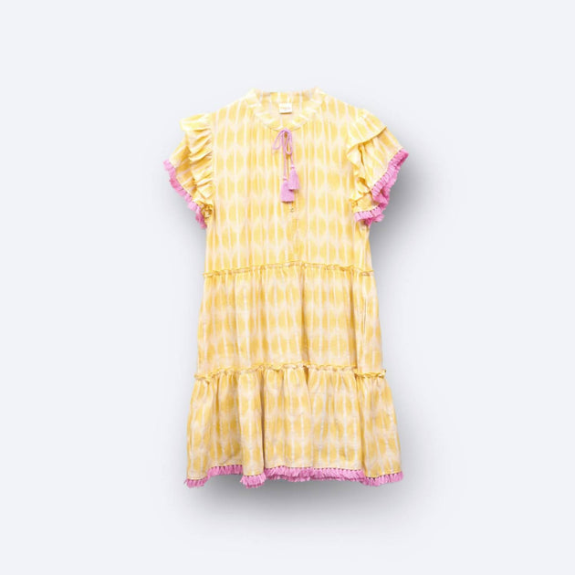 Sonny Side Up Sun's Out Fun's Out Dress Yellow Large 3