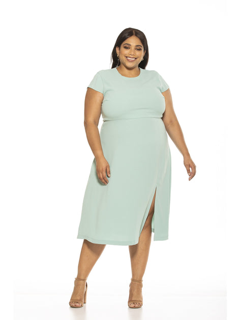 alexia admor lily midi dress ALEXIA ADMOR Lily Midi Dress- Plus Size