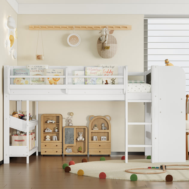 Streamdale Twin Loft Bed White 3