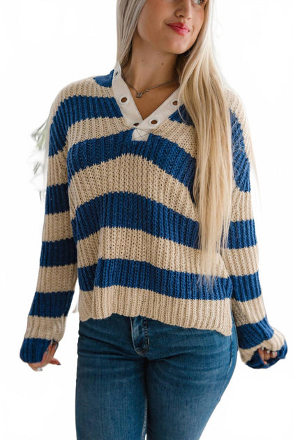WISHLIST Brandi Crochet Sweater Beige Large 4