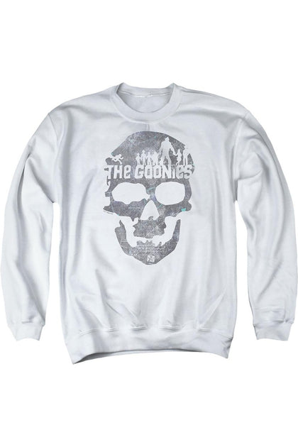 Gildan The Goonies Skull 2 Crewneck Sweatshirt White Small 2