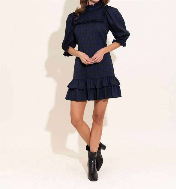 Alden Adair Murphy Dress Blue Large 2