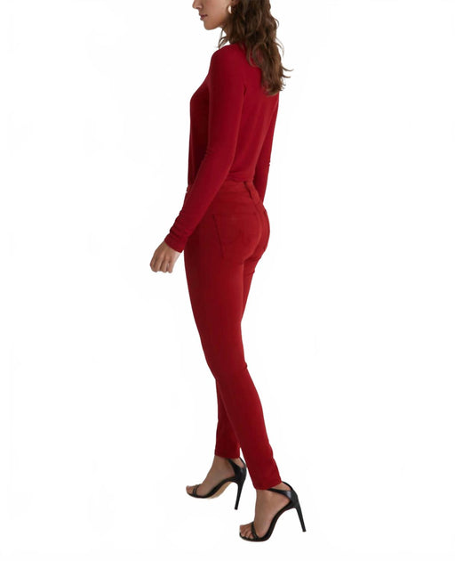 AG Jeans Farrah Skinny Ankle Jeans Red 25 4