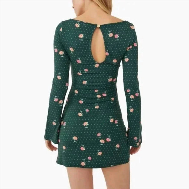 Free People Celia Mini Dress Green Medium 3