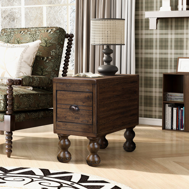 GOODSILO Solid Wood End Table 3