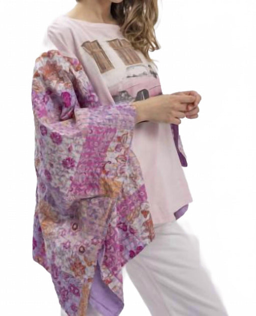 Blue Velvet Elvis Poncho Sleeve Top Pink Small/Medium 4