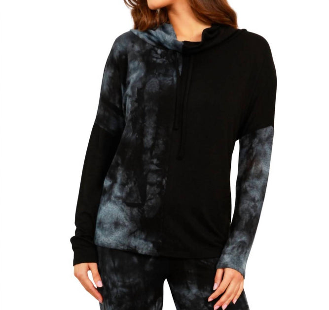French Kyss Marble Wash Long Sleeve Scoop Neck Tee main image 1