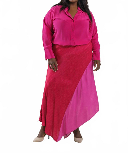 -bl^nk- Angela Maxi Skirt Pink 3X 2