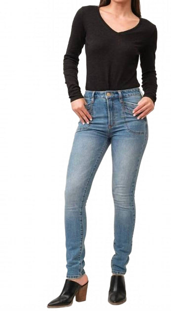 Dear John Denim Stella Mid Rise Jeans Blue 28 2