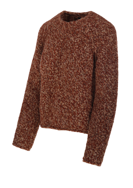 Fabrizio del Carlo Chunky Knit Crewneck Sweater Brown Medium 3