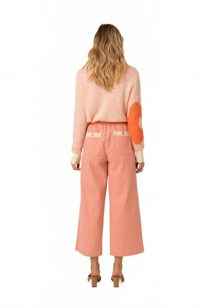 FRNCH Pantalon tissé bicolore Rose Medium 3