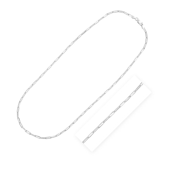 FASHNZFAB Paperclip Chain Sterling Silver Silver 30 inch 2