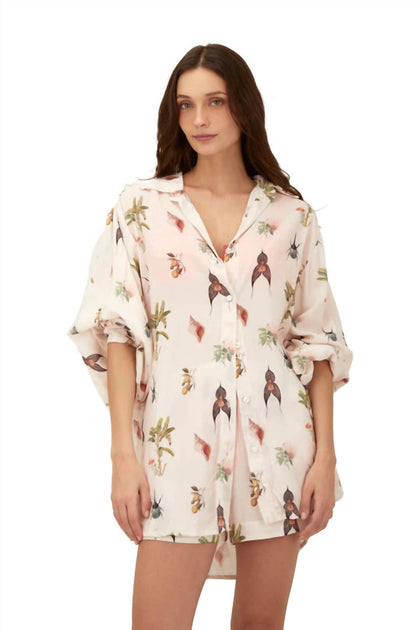 Malai Akumal Breeze Shirt Beige Large 2