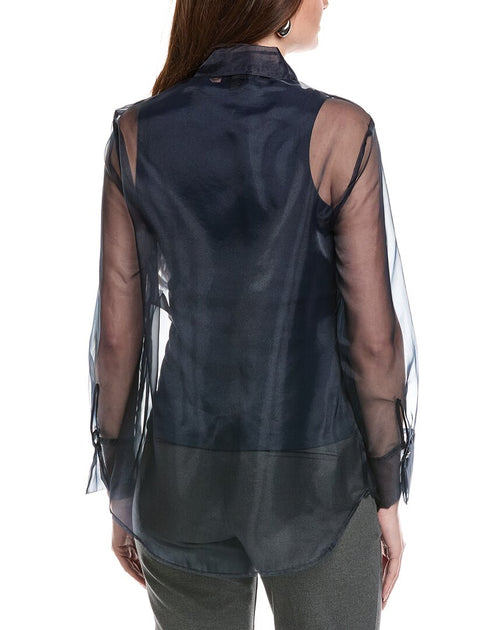 Kenneth Cole Over Small Dark Navy Female Shirt 3