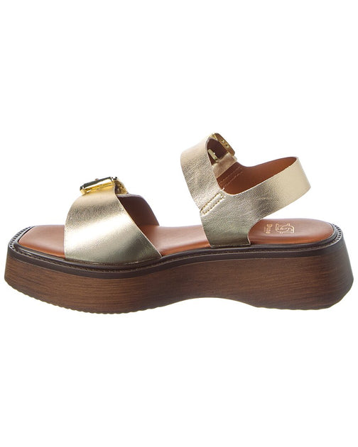 Dune London Luno Platform Sandal Gold EU 41 3