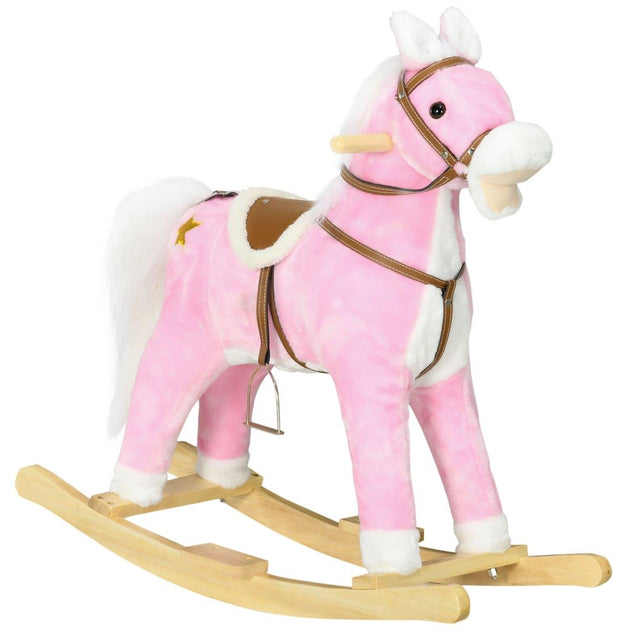 Qaba Rocking Horse Pink 3