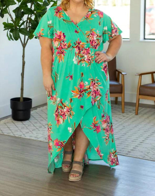Michelle Mae Harley High-Lo Dress Multi Large 3