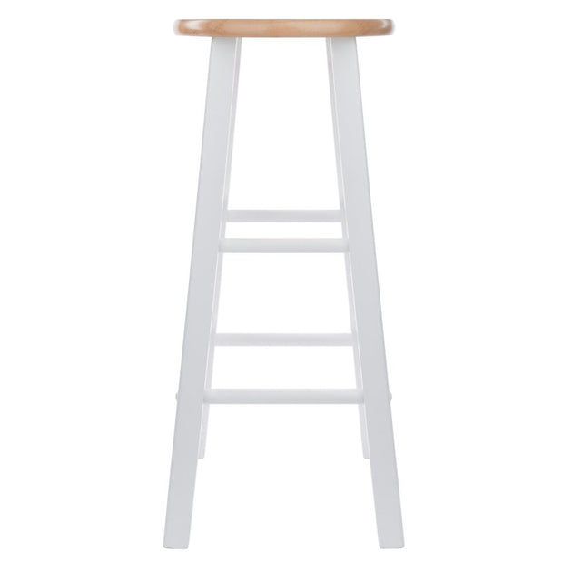 Ensemble de 2 tabourets de bar Element Winsome Wood, Naturel & Blanc 3
