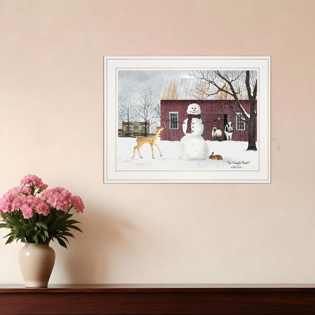 Hivvago The Friendly Beasts 2 Print White 2