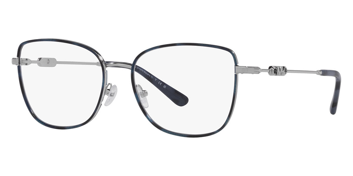 Michael Kors MK3065J Cat-Eye Optical Silver Blue Tortoise 54mm 3