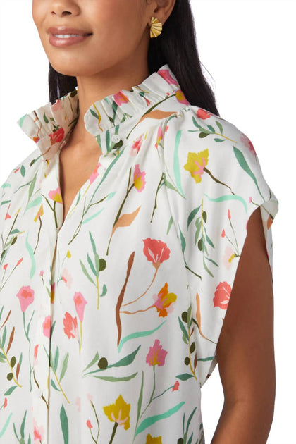 Crosby by Mollie Burch Billie Blouse White XXS 3
