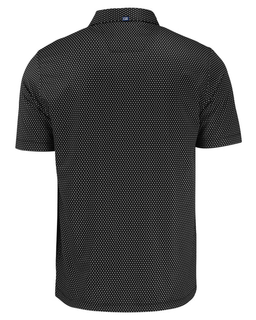 Cutter & Buck Pike Eco Shadow Check Print Polo Black XXL 3