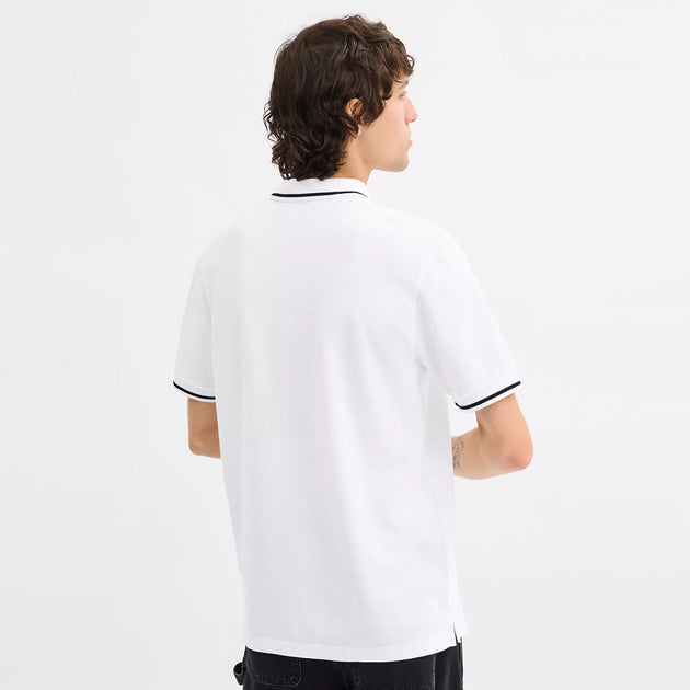 Coach Outlet Signature Trim Polo In Organic Cotton | ShopSimon