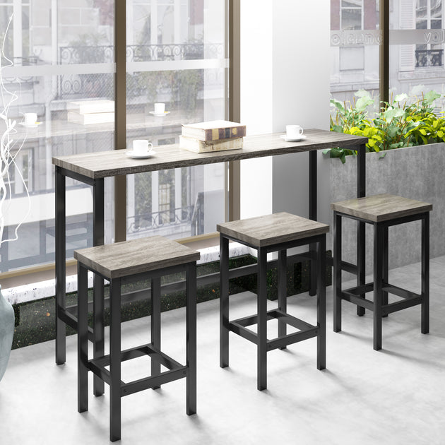 Streamdale Counter Height Dining Table Set Brown 3
