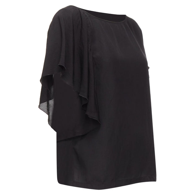 Dries Van Noten Viscose Linen Blouse Black EU 40 2