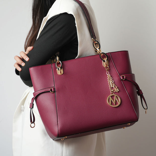 MKF Collection Yale Tote Red Large 4