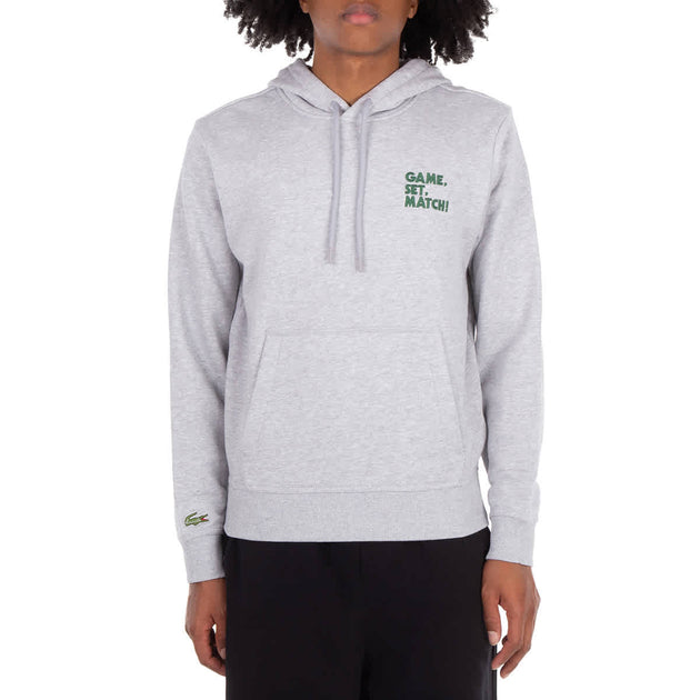 Lacoste Kapuzenpullover mit Rundhalsausschnitt Grau Small 2