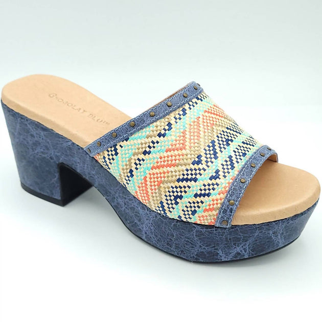CHOCOLAT BLU Guro Platform Heel Sandal Multi US 10 2