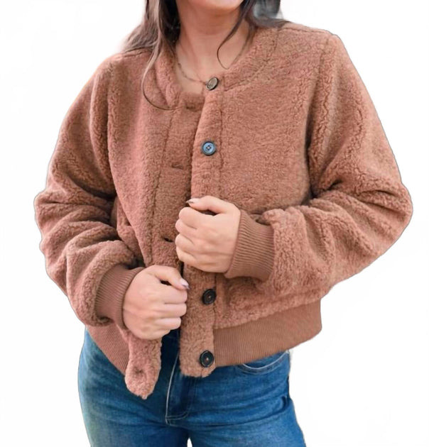 Sanctuary Teddy Cardigan Brown XL 2