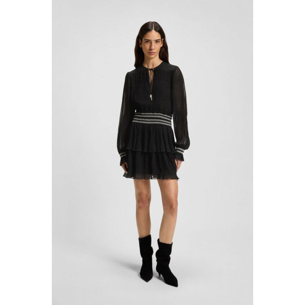 Boss Plisse Dress Black Size 4 3