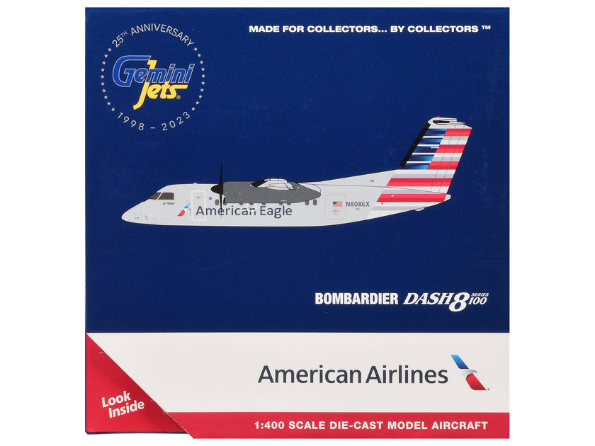 GeminiJets Bombardier Dash 8-100 Gray 1/400 4